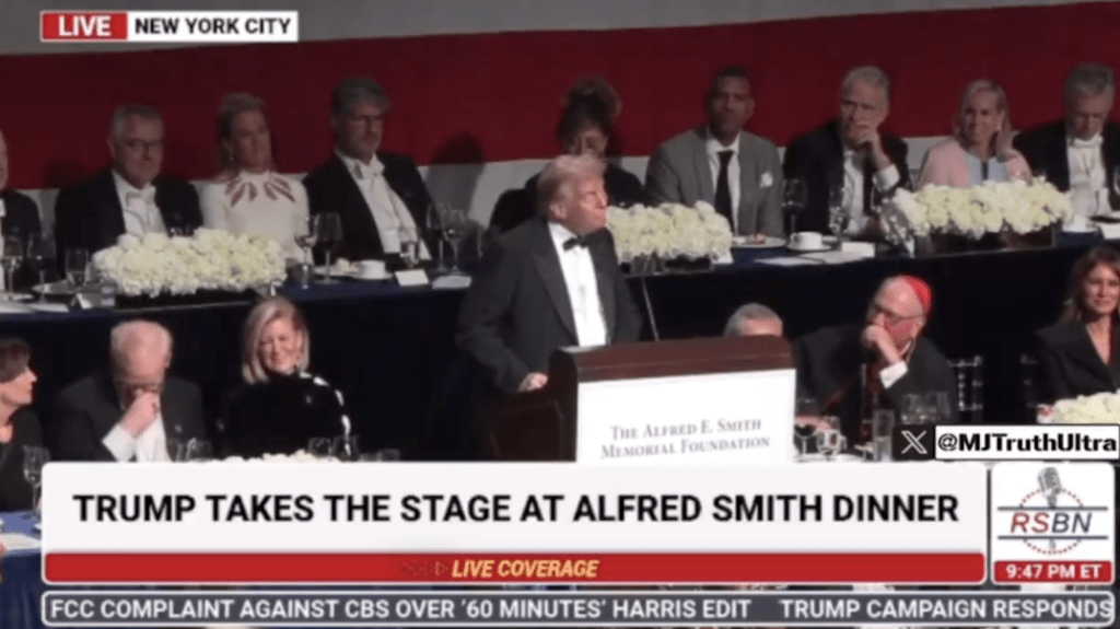 DJT Calls Out Gretchen Whitmer Eucharist Mockery During Roast At NYC ...